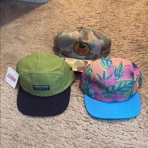 Legend Men's Camouflage and Floral Cap Trio